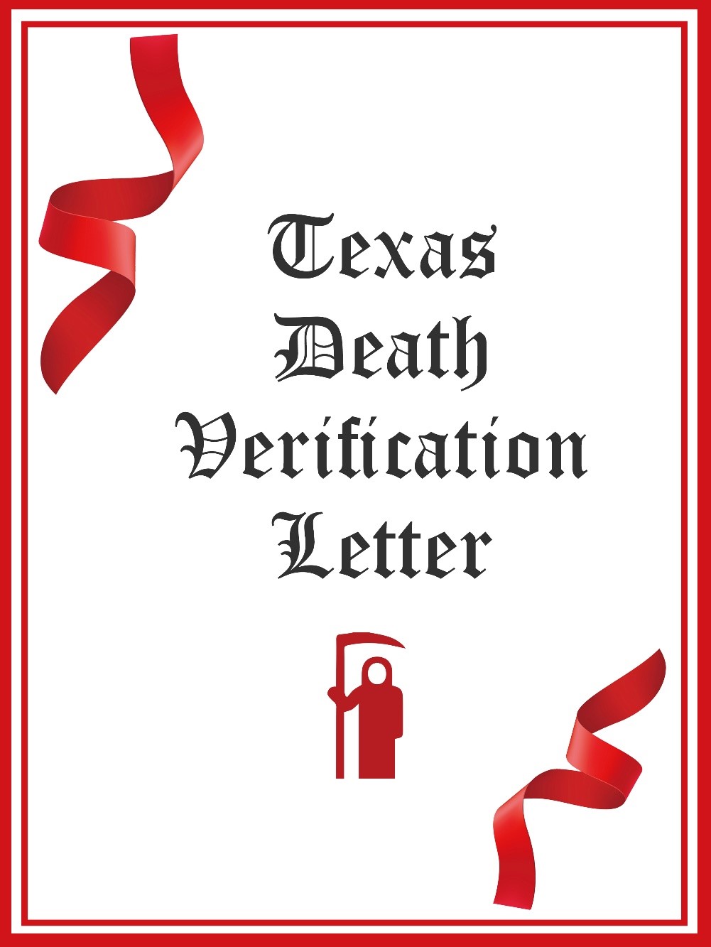 Texas Death Verification Letter